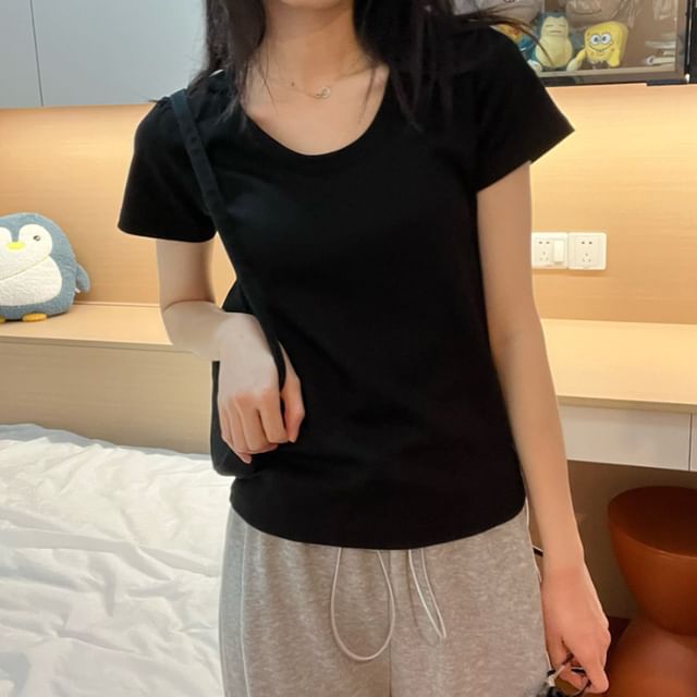 Short-Sleeve Plain Tee