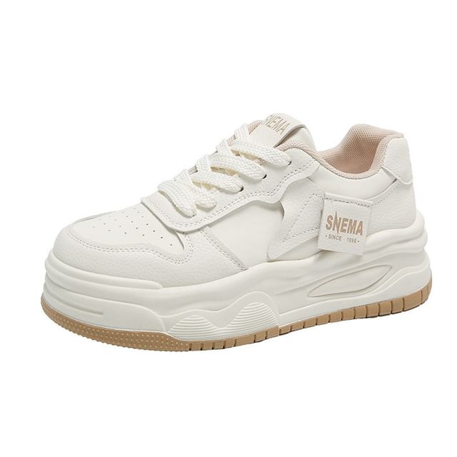 Lettering Label Platform Sneakers