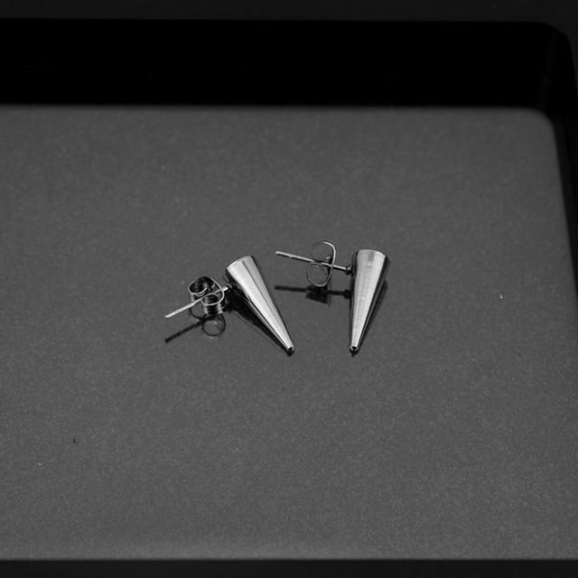 Cone Stainless Steel Stud Earring