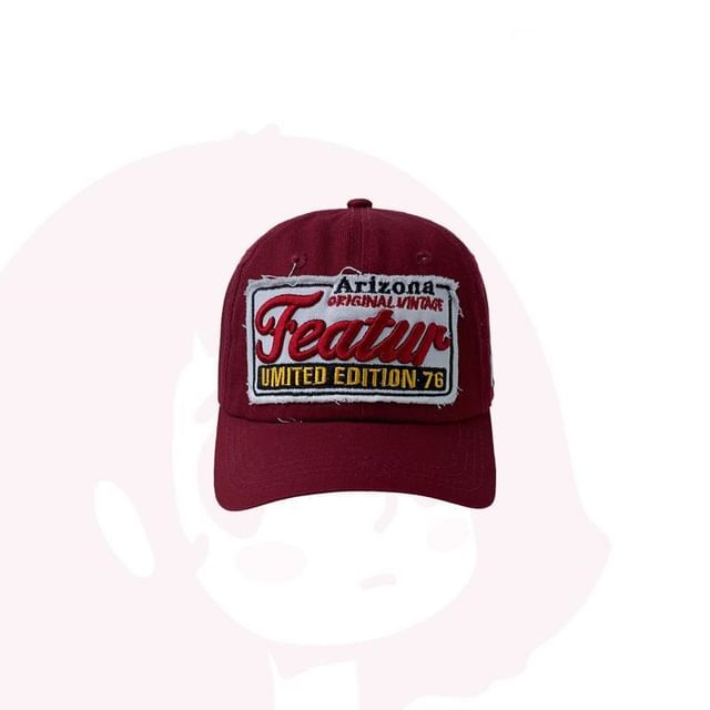 Embroidered Cap Baseball Applique Lettering