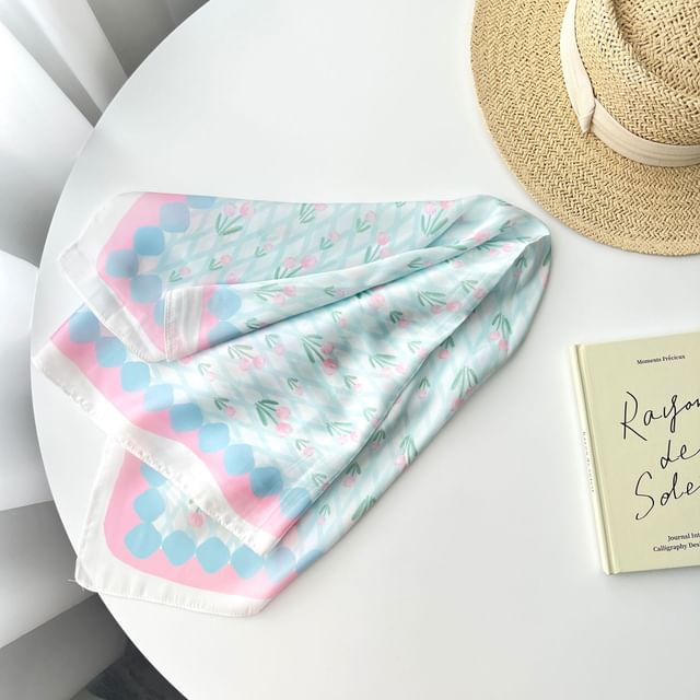 Floral Print Neckerchief