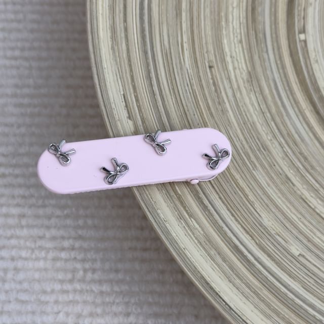 Bow Studded Hair Band / Hair Clip