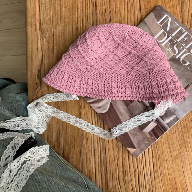 Plain Knit Bucket Hat