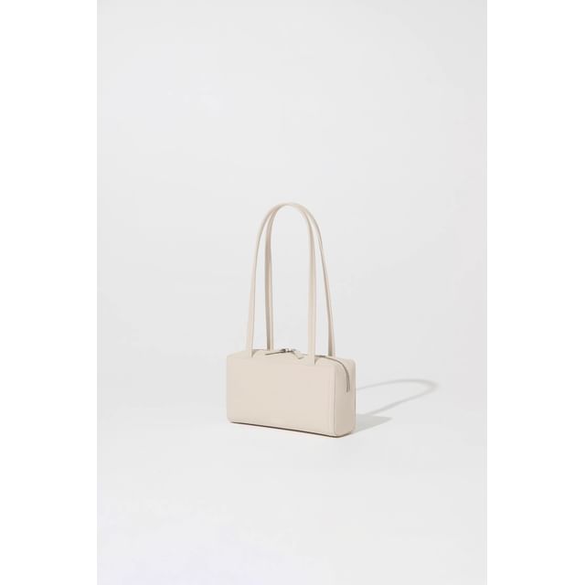 Plain Faux Leather Shoulder Bag