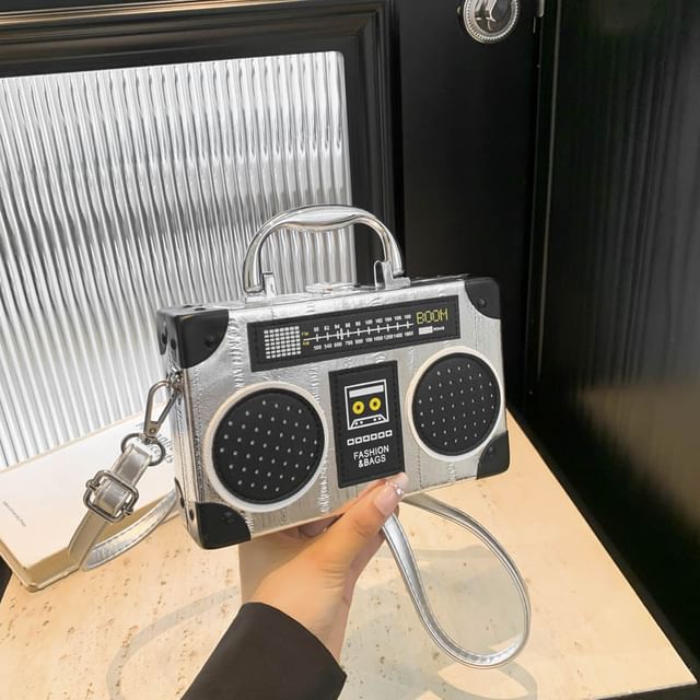 Bag Crossbody Handle Box Top Radio
