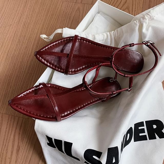 Strap Cross Criss Wedge Sandals Ankle