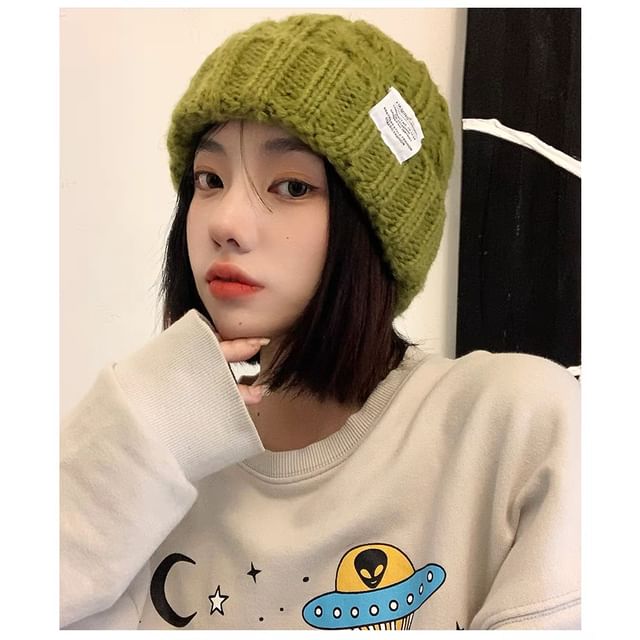 Plain Ear Fluffy Hat