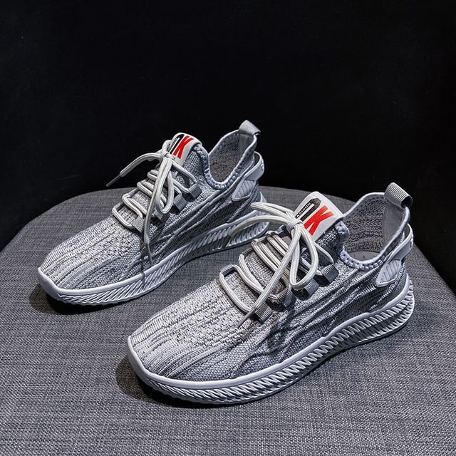 Knit Platform Sneakers