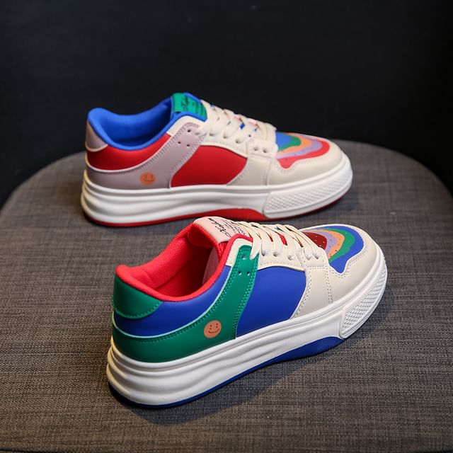 Color Block Platform Sneakers