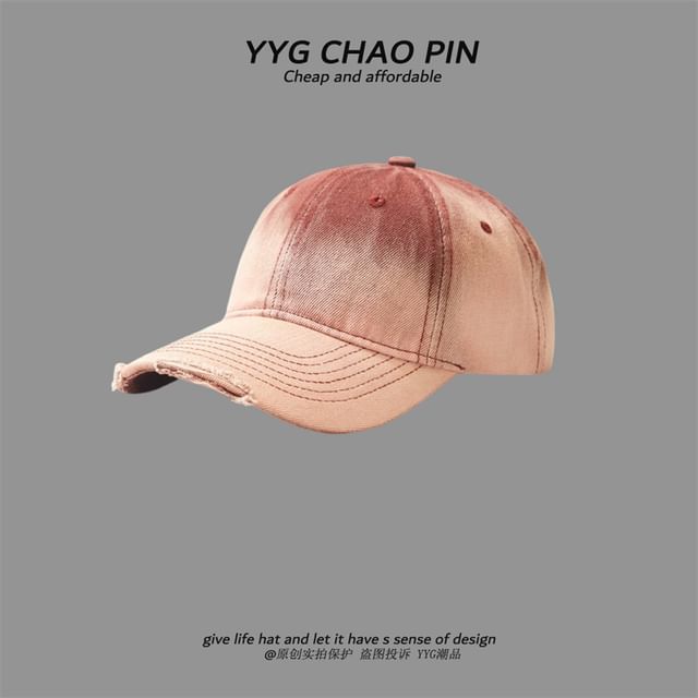 Denim Tie Cap Dye Baseball
