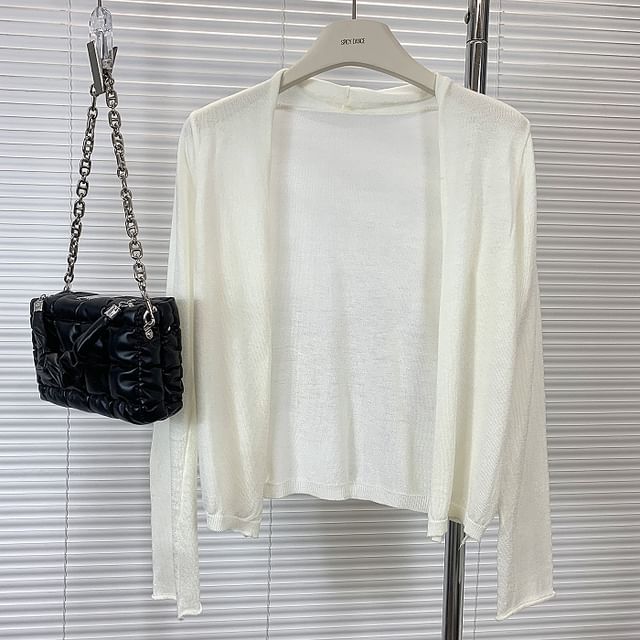 Classic Open Front Cardigan