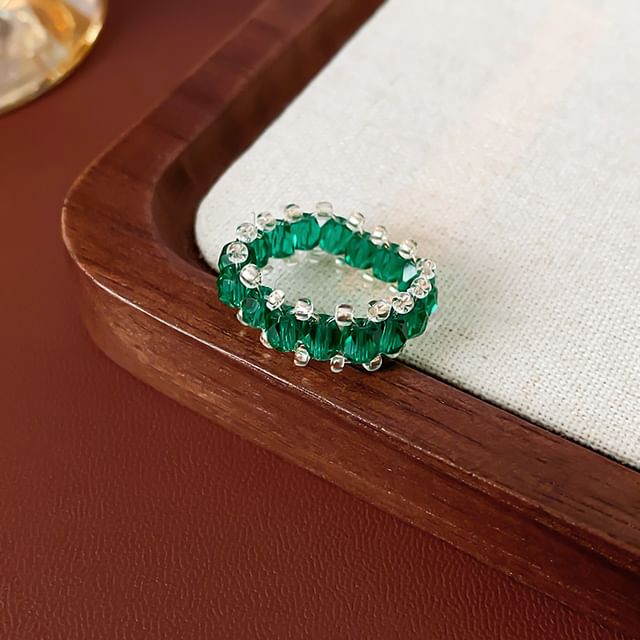 Rhinestone Alloy Ring (Various Designs)