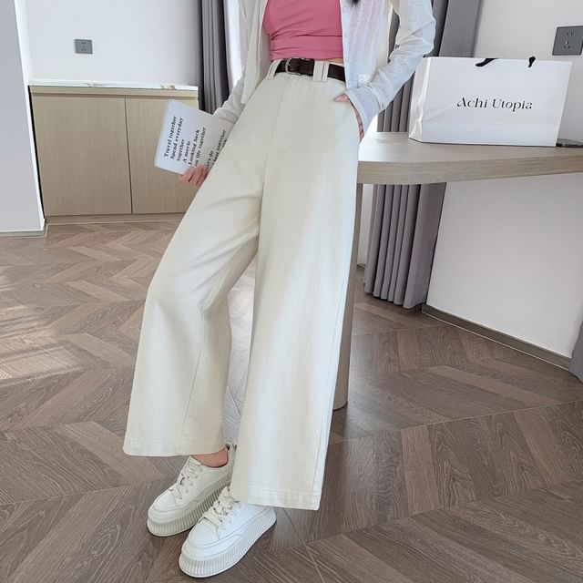 High Rise Wide Leg Jeans