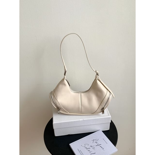 Multi-Pocket Denim Shoulder Bag