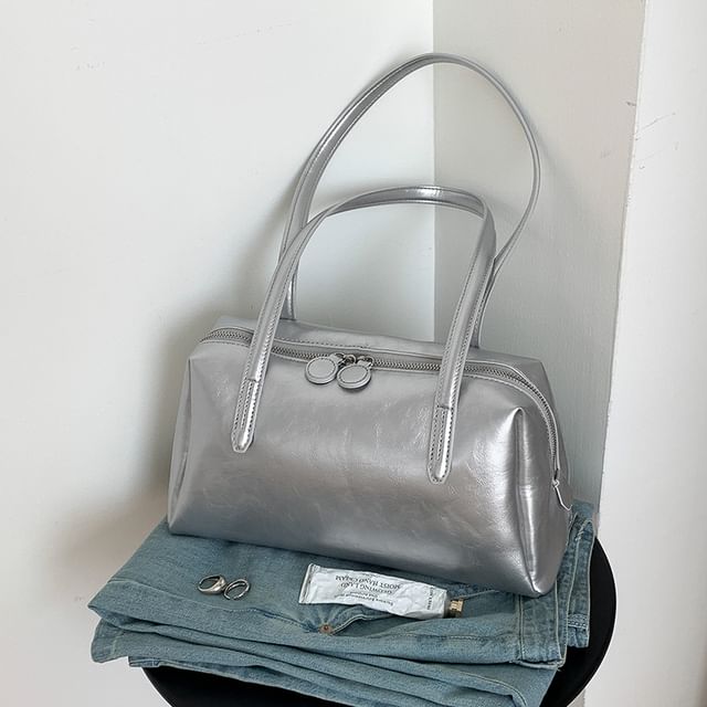 Faux Leather Tote Bag