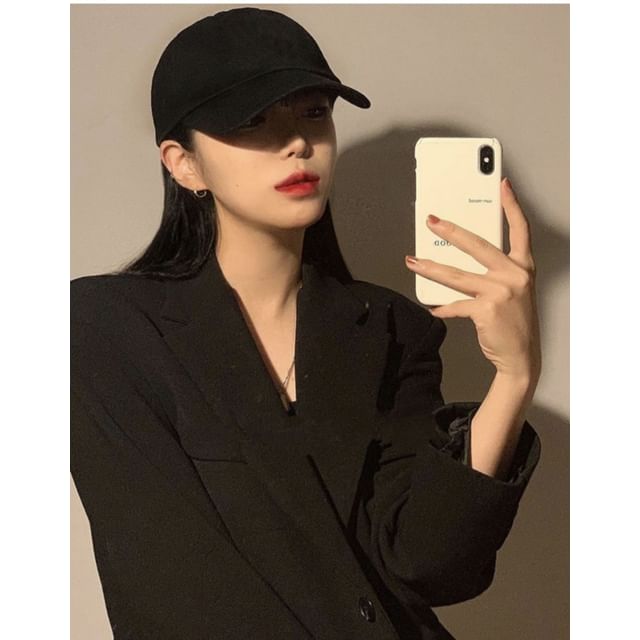 Lettering Embroidered / Plain Baseball Cap