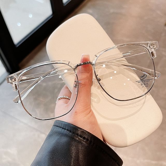 Half Frame Square Eyeglasses