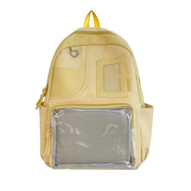 PVC Panel Nylon Laptop Backpack / Bag Charm / Badge / Set