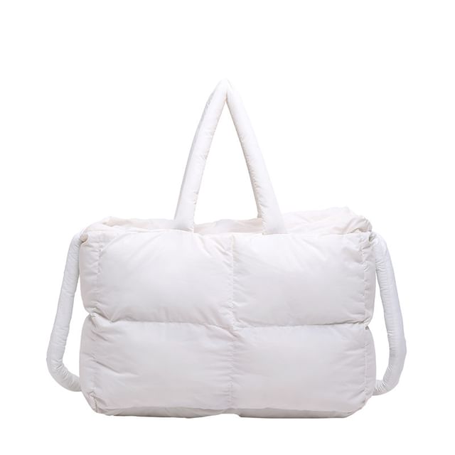 Puffer Plain Crossbody Bag Tote
