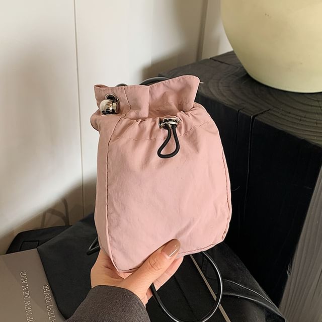Drawstring Bucket Bag Plain