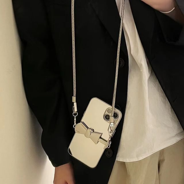 Mirrored Phone Case / Clip On Strap / Lanyard / Set