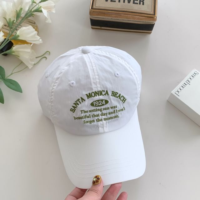 Letter Embroidered Baseball Cap