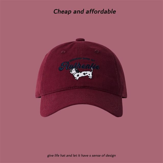 Cap Baseball Dog Embroidered