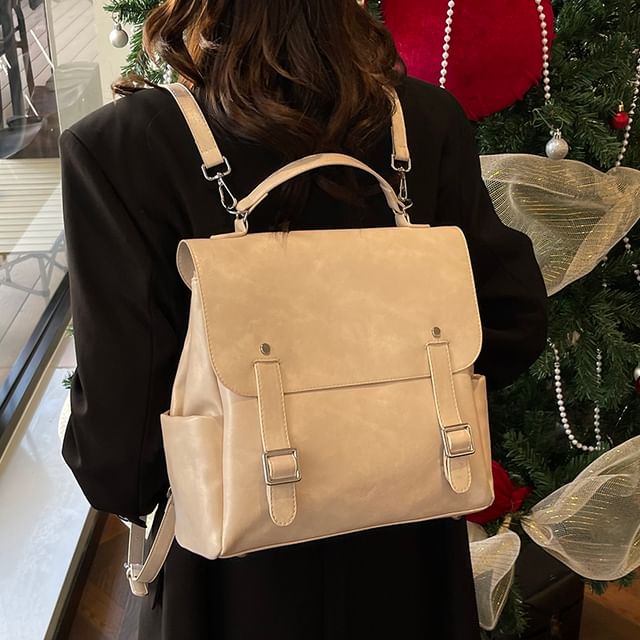 Satchel Backpack Faux Leather