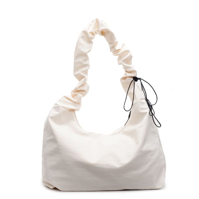Plain Ruched Tote Bag