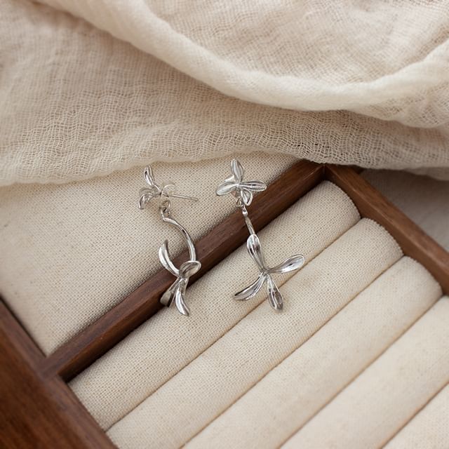 Flower Drop Earring / Clip-On Earring