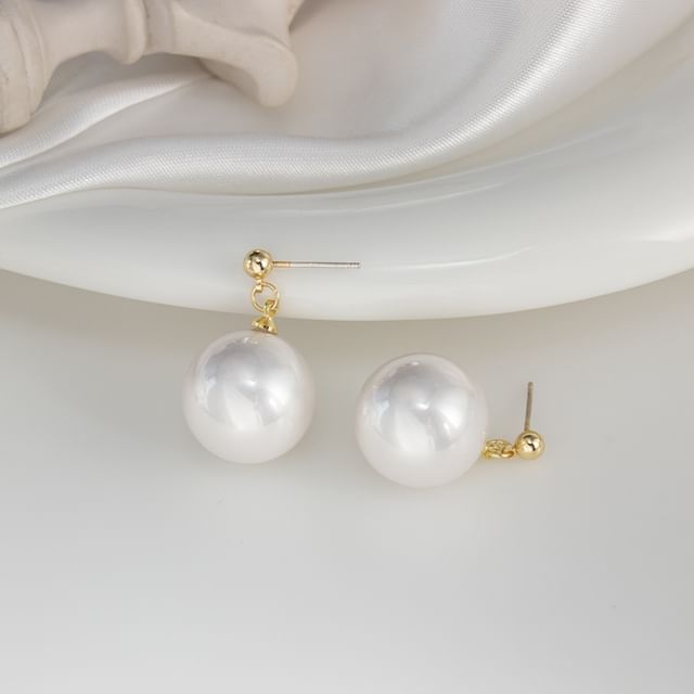 Faux Pearl Drop Earring / Clip-On Earring