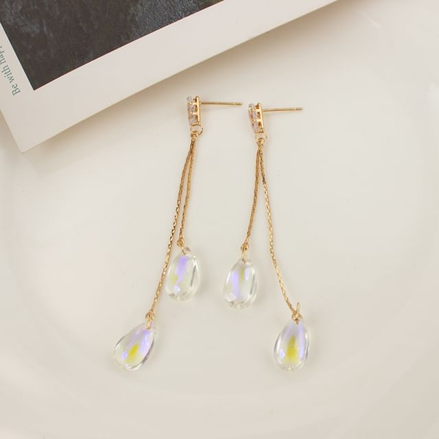Faux Crystal Alloy Dangle Earring / Ear Cuff