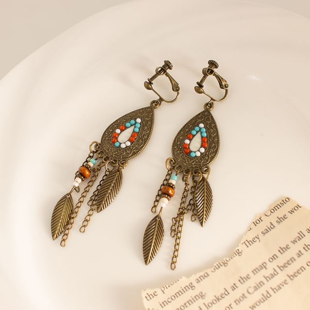 Leaf Alloy Chandelier Earring / Ear Cuff (Various Designs)