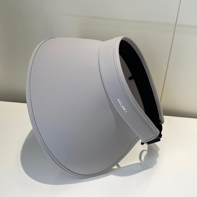 Lettering Wide Brim Sun Hat