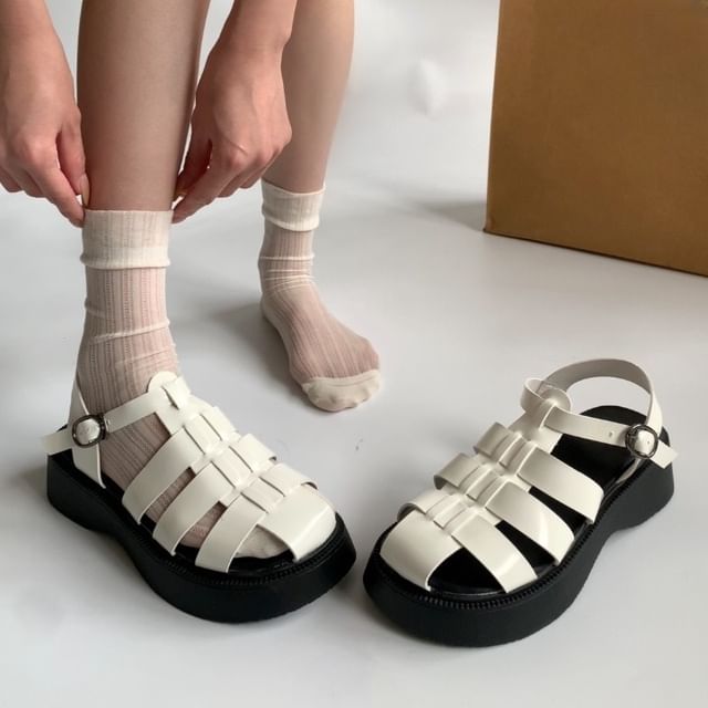 Platform Chunky Heel Roman Sandals