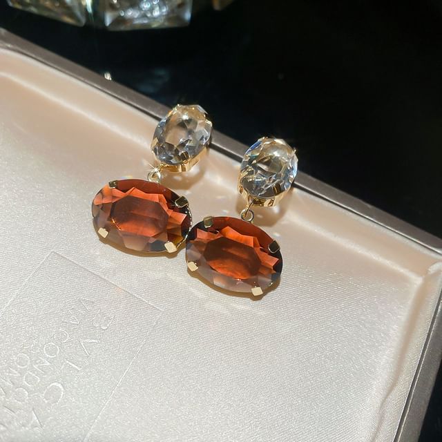 Rhinestone Drop Earring