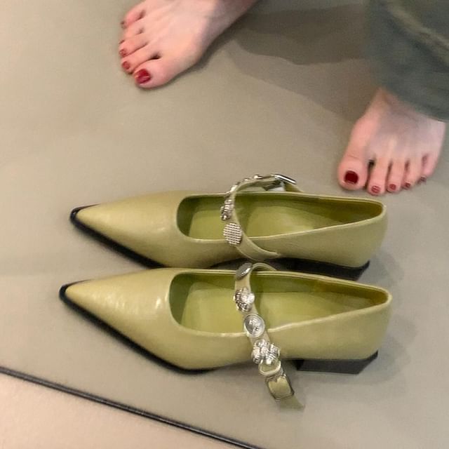 Mary Pointed Shoes Jane Toe