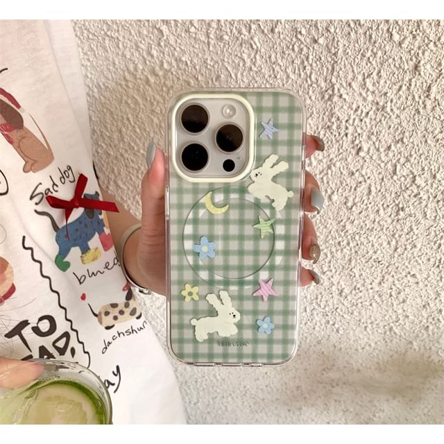 Rabbit Plaid Phone Case