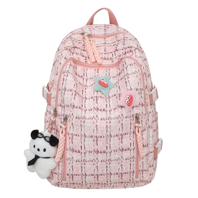 Plaid Backpack Zip