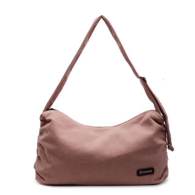 Striped Shoulder Bag Corduroy