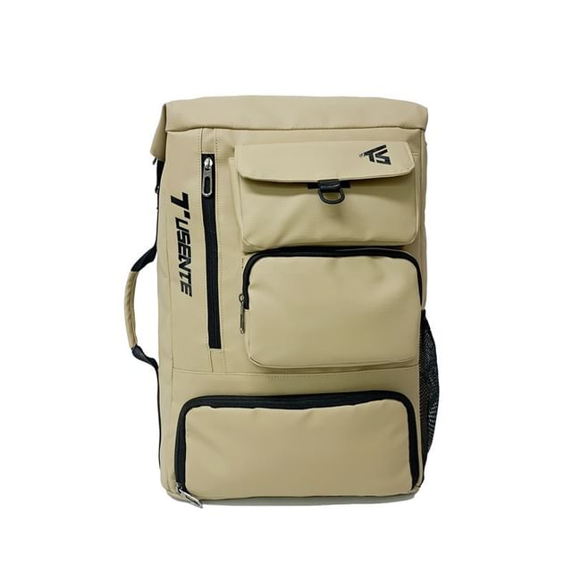 Lettering Zip Backpack