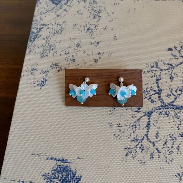 Earring Drop Beaded / Necklace Floral