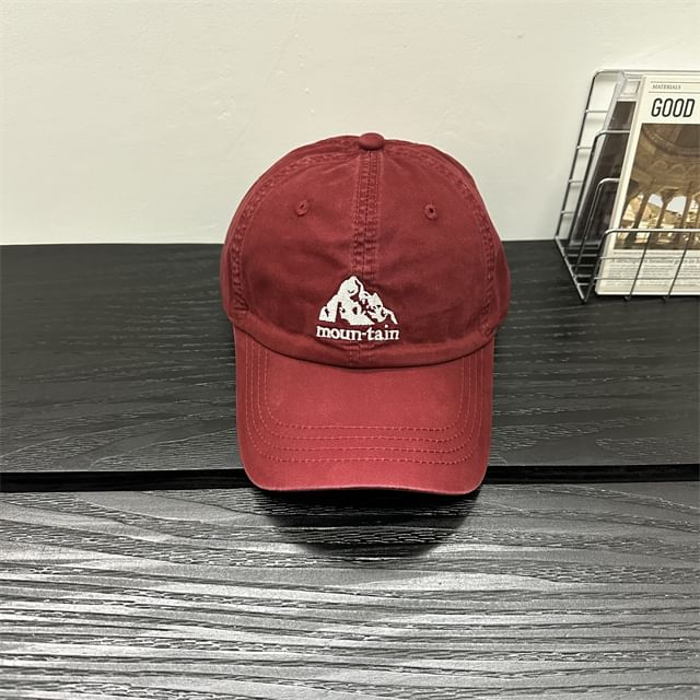 Mountain Cap Embroidered Baseball