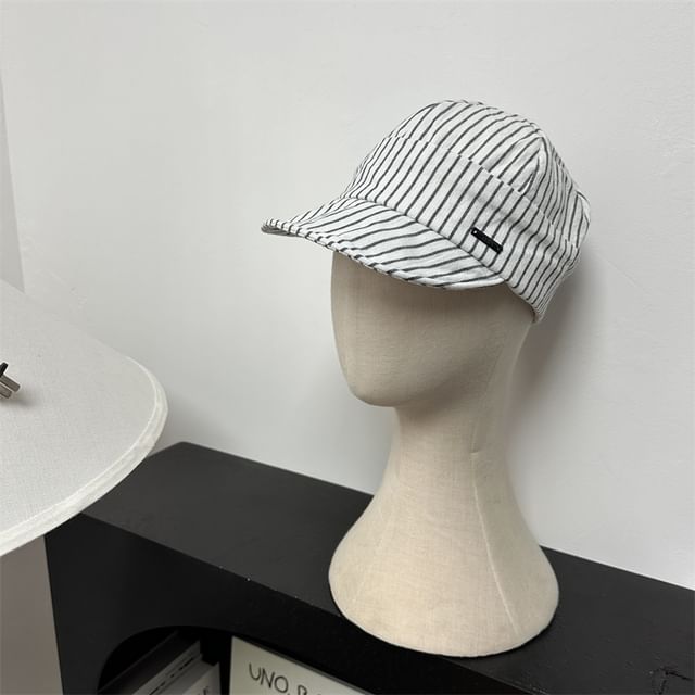 Striped Cap Baseball Brim Short