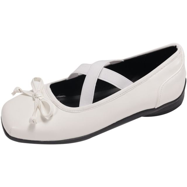 Ballet Square Bow Flats Toe