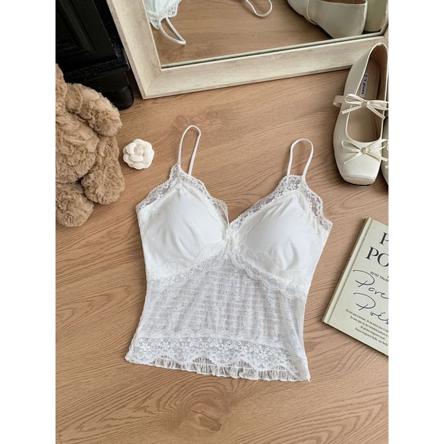 Spaghetti Strap Lace Cami