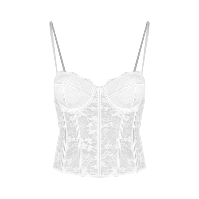 Sweetheart Lace Crop Camisole