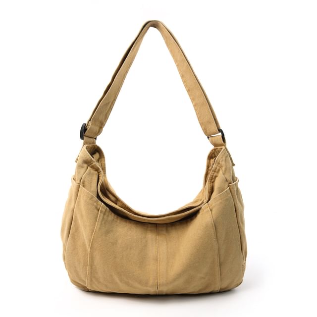 Canvas Plain Crossbody Bag
