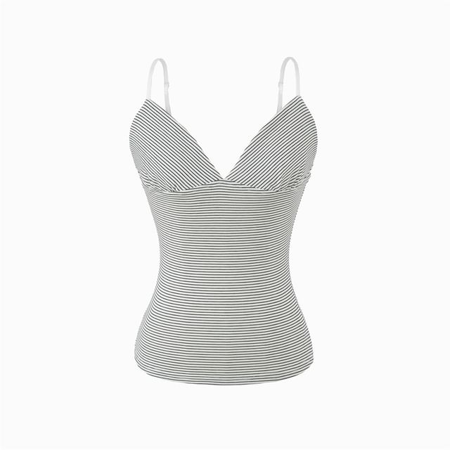 Striped Sleeveless Crop Cami