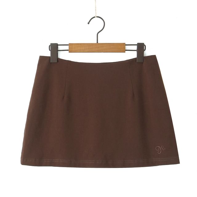 Plus Size Mid Rise Mini Pencil Skirt